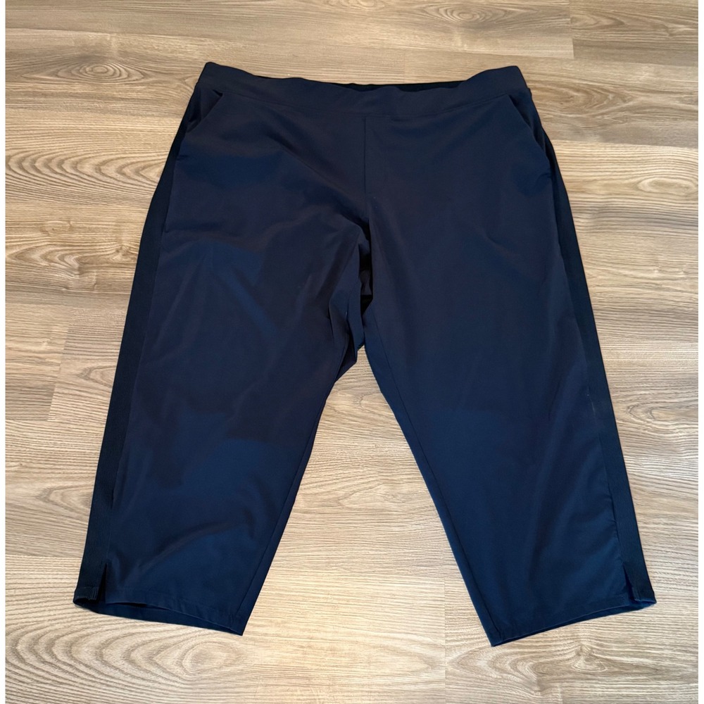Athleta Brooklyn Cropped Pant Navy Blue Women's Plus Size 20